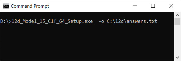 Create the Answers File for Silent Install